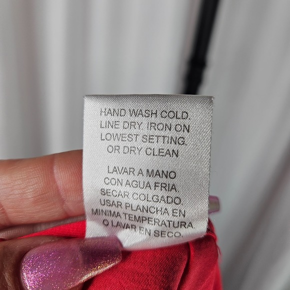 Brioche 2 piece blouse skirt set hot pink size 7/8 professional fitted‎ comfort - Picture 10 of 11